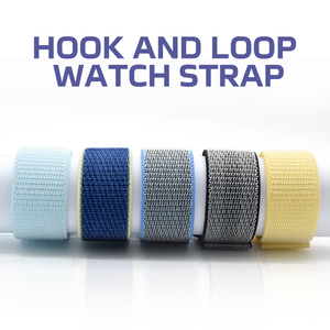 Per gli uomini su misura Nylon autoadesivo 20 22 mm gancio e nastro ad anello per <span class=keywords><strong>apple</strong></span> serie 8 per iphone I Smart Watch <span class=keywords><strong>cinturino</strong></span> - Product Image 3