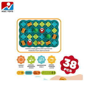 Jeu de société éducatif 3D Puzzle Route et Labyrinthe pour les 2-13 ans, ensemble de 38 pièces en plastique - Product Image 3