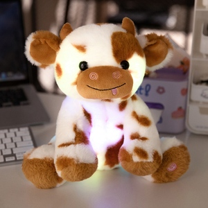 Peluche a Forma di Mucca con 6 Colori LED Cangianti, Luce Notturna per Bambini, Regalo di Compleanno e Natale - Product Image 3
