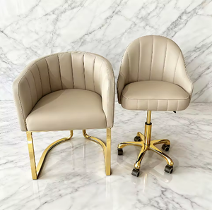 Silla de Manicura Profesional para Salón, Diseño Moderno en Cuero PU, Multifuncional, Altura Ajustable, para Salones de Uñas Comerciales - Product Image 1