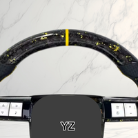 Volant en fibre de carbone forgé à 4 branches personnalisé YZ pour Chrysler 300 300c 300srt 2005-2010 5.7L HEMI Dodge Charger Challenger
