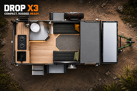 Caravane compacte pliable et imperméable pour les voyages en plein air, idéale pour les vacances – Offre spéciale