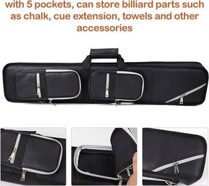 Estuche para taco de billar de tela Oxford impermeable, suave y gruesa, con correa de hombro y tipo bandolera, personalizable. Muestra gratuita. - Product Image 2