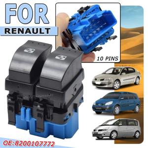 Renault <span class=keywords><strong>MEGANE</strong></span> II <span class=keywords><strong>2</strong></span>/SCENIC II/GRAND SCENIC II 2002-2009 Juego de interruptores de <span class=keywords><strong>Elevalunas</strong></span> eléctrico 8200107772 8200315040 10 pines Popular - Product Image 4