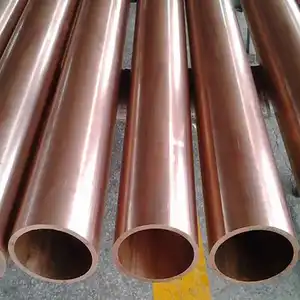 Tubo de cobre sem costura d76.1*8mm*6000mm comprimento sf-cu din 1787 em ASTM b280 c12200 Tubo de cobre sem costura