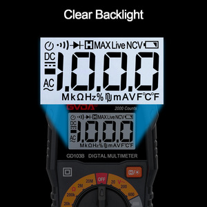 GVDA Top Selling 2000 Counts AC DC 600V Mini-Digital multimeter mit Ohm-<span class=keywords><strong>Volt</strong></span>-Ampere und Durchgangs test Dioden spannungs <span class=keywords><strong>tester</strong></span> - Product Image 4
