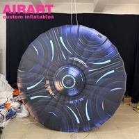 Asılı dekorasyon şişme UFO gemi modeli, şişme büyük UFO uzay gemisi balon