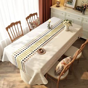 Mantel de estilo étnico, impermeable, resistente al aceite, lavable, resistente al calor, mantel rectangular bohemio de alta gama - Product Image 1