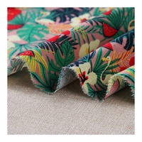 100% coton sergé tissu dernière conception motif Floral coton peigné imprimé drap de lit tissu housse de couette 120gsm pour Textiles de maison