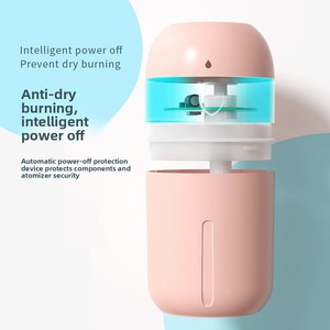 Humidificateur d'air miniature rechargeable par USB de 330 ml, diffuseur d'huiles essentielles portable avec lumière nocturne colorée pour la maison et la voiture - Product Image 3