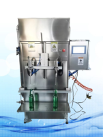 Machine à bouteilles d'eau semi-automatique à 4 têtes de 19 litres, machine à bouteilles de 5 gallons pour eau pure, bière, savon liquide, lait, aliments en plastique