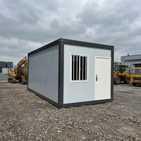 Maison préfabriquée modulaire portable de 20 pieds, type Tiny House, hôtel, camping, dortoir, maison conteneur détachable