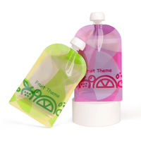 Pochette souple réutilisable sans BPA avec bec verseur, Doypack personnalisé imprimé pour aliments pour bébés, purées de fruits et emballages de boissons biologiques