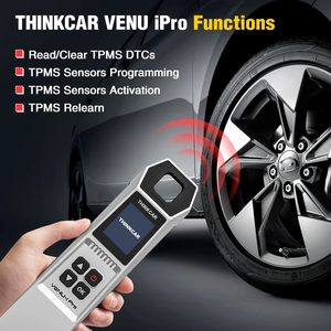 THINKCAR VENU-i Pro TPMS Herramientas de diagnóstico de presión de neumáticos de coche Agregar 4 sensores de metal - Product Image 4