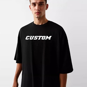 Camiseta Oversize de Algodón Grueso de 245-300 GSM con Hombros Caídos, Estilo Urbano, Estampado DTG, Logo Personalizado, de Alta Calidad para Hombre - Product Image 2