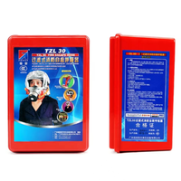 Appareil respiratoire de sauvetage d'incendie de filtre de masque d'évacuation d'incendie standard d'urgence certifié pour la protection de sécurité d'utilisation d'hôtel à la maison