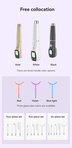 Baguette de thérapie de la peau portable 5 en 1 baguette d'électrode au néon niveaux de puissance réglables pour les soins des rides et de l'acné - Product Image 4