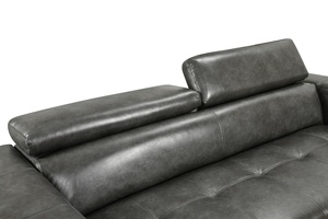 Divano Letto Reclinabile in Tessuto Stile Europeo Moderno con Contenitore, per Soggiorno, Scuola, Villa, Grigio Scuro - Vendita all'Ingrosso Diretta dalla Fabbrica - Product Image 2