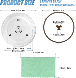 <span class=keywords><strong>Plateau</strong></span> <span class=keywords><strong>tournant</strong></span> en verre pour <span class=keywords><strong>micro</strong></span>-ondes, plaque de verre de remplacement, plaque en verre pour <span class=keywords><strong>micro</strong></span>-ondes, <span class=keywords><strong>plateau</strong></span> <span class=keywords><strong>tournant</strong></span> <span class=keywords><strong>universel</strong></span> pour <span class=keywords><strong>micro</strong></span>-ondes - Product Image 4