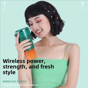 Mixeur portable pour jus de lait et de fruits, alimenté par batterie rechargeable USB 1500 mAh, mixeur automatique pour jus d'orange, presse-agrumes commercial pour la cuisine - Product Image 4