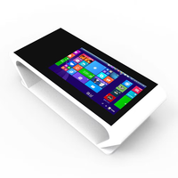 Table de café à écran tactile capacitif multi-touch de 43 pouces, nouvelle table de réunion électronique intelligente avec fonction de charge sans fil