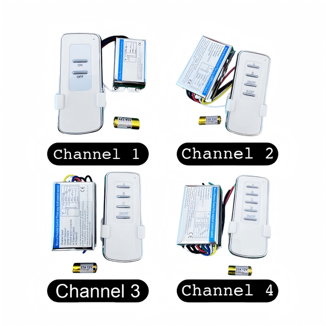 Wireless Smart Home System Remote Controller for Bedroom Lamps 10A 30-100m Range Battery Powered KAIYI KY-A03