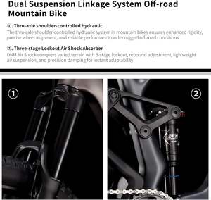 Bicicleta de Montaña de Fibra de Carbono con Suspensión Trasera, Suspensión Todoterreno, Horquilla Delantera Fox y para Carreras de Adultos - Product Image 4