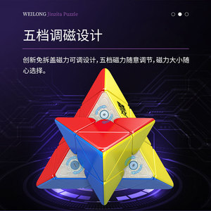 Puzzle pyramidal magnétique YJ 8283, rotation fluide, pour adolescents de 7 à 14 ans, jouet de puzzle 3D unisexe - Product Image 3