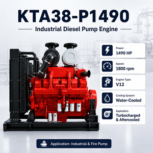 <span class=keywords><strong>Motor</strong></span> Diésel Industrial CUMS KTA38-P1490 Turboalimentado y Postenfriado de 37.7L, EPA Tier 2, 1007kW de Alta Potencia <span class=keywords><strong>para</strong></span> Minería - Product Image 1