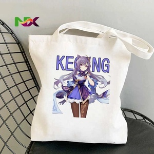 Borsa Tote in Tela Genshin Impact Original God Merch Stampata Stile Harajuku, Borsa a Spalla per Shopping in Cotone Ecologico - Product Image 1