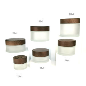 Barattoli in <span class=keywords><strong>Vetro</strong></span> Satinato con Coperchio in Bambù 200 <span class=keywords><strong>ml</strong></span> 150 <span class=keywords><strong>ml</strong></span> 100 <span class=keywords><strong>ml</strong></span>, <span class=keywords><strong>Vasetti</strong></span> Cosmetici in Bambù <span class=keywords><strong>50</strong></span> <span class=keywords><strong>ml</strong></span> 30 <span class=keywords><strong>ml</strong></span> 15 <span class=keywords><strong>ml</strong></span>, Contenitori per Burro Corpo con Coperchio in Bambù - Product Image 6