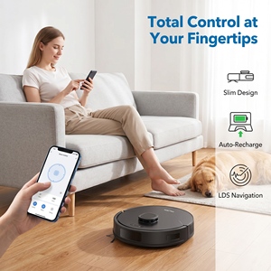PT20 Robot Vacuum Cleaner 18000Pa Suction LDS Laser Navigation Tuya App 2-in-1 Sweep & <b>Mop</b> Robotic Cleaner - Product Image 3