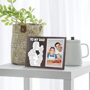 Ngày của Cha Cha quà tặng hình ảnh khung từ con gái, khung ảnh bằng gỗ Cảm ơn bạn cha món quà phù hợp cho sinh nhật Giáng sinh - Product Image 5