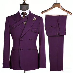 Dernier design de costumes pour hommes marron, 2 pièces, veste et pantalon, ceinture de poitrine, style business, pour les occasions sociales, costumes de mariage, costume de marié sur mesure - Product Image 6