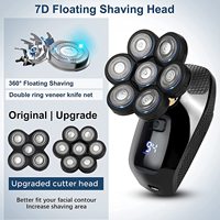 En stock 7D Multi 5 en 1 tondeuse électrique pour hommes USB Rechargeable étanche rotatif barbe nez rasoir tête chauve rasoir