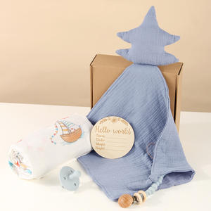 Coffret cadeau pour bébé avec jouet puzzle à mâcher et <span class=keywords><strong>couverture</strong></span> pour nouveau-né, cadeau de <span class=keywords><strong>naissance</strong></span>, nourrisson de 0 à 3 ans - Product Image 4