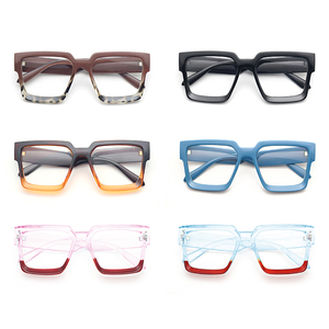 Lunettes <span class=keywords><strong>de</strong></span> <span class=keywords><strong>vue</strong></span> œil-<span class=keywords><strong>de</strong></span>-chat en <span class=keywords><strong>plastique</strong></span> pas chères pour femmes, monture large, anti-lumière bleue, colorées et tendance, vente en gros - Product Image 3