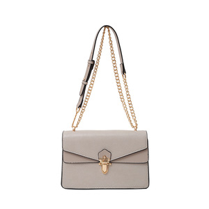 Cực kỳ thời trang phải có túi phong bì khối màu retro với dây đeo vai chuỗi và khóa kéo làm bằng vật liệu PU - Product Image 4