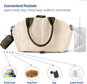 Soft-<b>Sided</b> Pet Carrier <b>Bags</b> Soft Luxury Dog Tote <b>Bag</b> Dog Cat Handbag Travel Soft Products with Adjustable Leash Pet Carrier <b>Bag</b> - Product Image 2