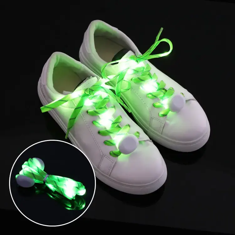 2023 Fast Delivery Nylon Shoe String Glowing Fashion Luminous Led Shoe Laces Glow In The Night Light Up LED Shoe Lace For Party