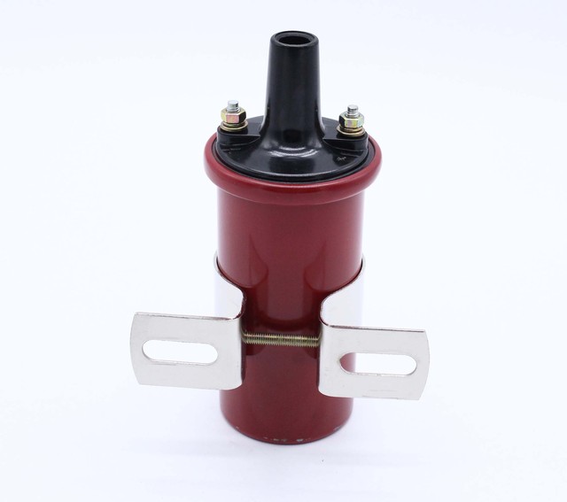 Red 12V Electronic Ignition Coil 45,000 Volts New Condition Auto Part by MSD 8202 VA0920