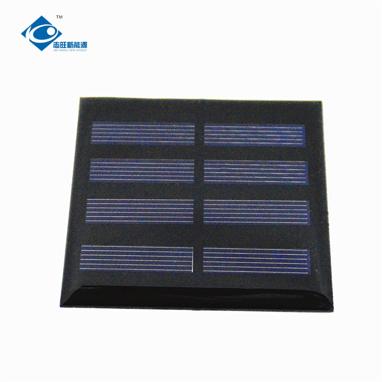 0.4W transparent solar cell For portable solar light systems ZW-7676 custom shaped solar panels 2V for solar powered toy