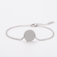 Bracelet en Chaîne de Perles Rondes en Acier Inoxydable Ywyougang, Personnalisable par Gravure, Multicolore pour Femmes, Port Quotidien et Cadeaux