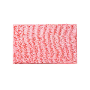 Tapis de bain en chenille rectangulaire, absorbant, antidérapant, pour salle de bain, chambre à coucher, usage domestique, couleur unie - Product Image 5
