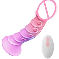 Vibrador Anal de Silicona Suave Multicolor para Mujer, Dildo, Juguete Sexual, 100% Impermeable, Ecológico, Unisex, Venta al Por Mayor