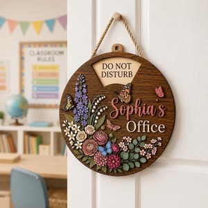 Decoración colgante moderna de madera artificial para puerta, placa de bienvenida de 30cm para entrada de casa, sala de estar y dormitorio - Product Image 2
