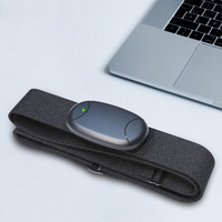 Moniteur de fréquence cardiaque à sangle thoracique avec recharge sans fil, longue durée de vie de la batterie, stockage de données de 48 heures, confortable, OEM ODM, ceinture personnalisable