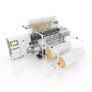 Ev tekstili yapma kilit dikiş bilgisayarlı çok iğneli kapitone makinesi yatak kapitone makinesi