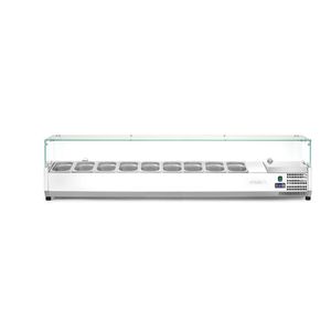 Equipo de Refrigeración Comercial Arktic 9x GN 1/3, 230V/180W, 2005x420x(H)456mm, Refrigerador Vitrina Tamaño GN 1/3 - Product Image 1