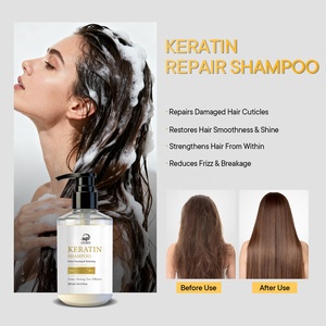 Shampoo à la kératine en gros 300ml – Nettoyage en profondeur, hydratant, réparateur pour <span class=keywords><strong>cheveux</strong></span> abîmés et crépus, contrôle du sébum, pour <span class=keywords><strong>cheveux</strong></span> secs et sensibles - Product Image 3
